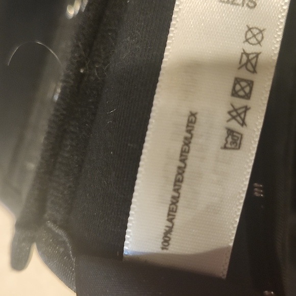 100% Latex Black Corset Top Under Bust Small S Adjustable Shirley of Hollywood - Picture 6 of 6